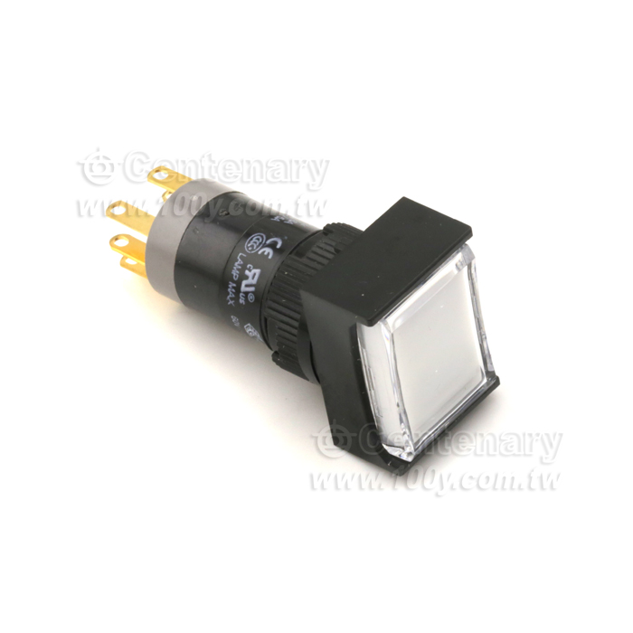 Φ16mm 按鈕開關 白色蓋不含燈 - 126857 產品圖片