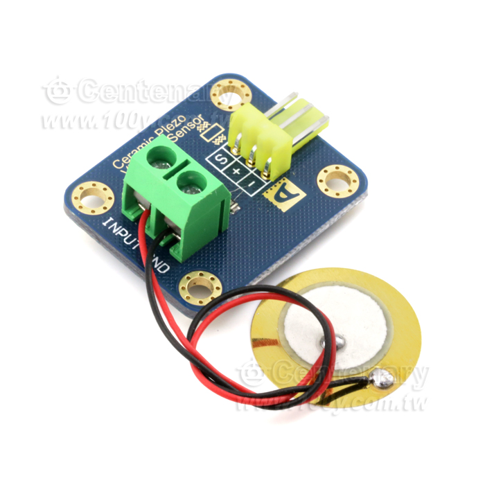 兼容Arduino 模擬壓電 陶瓷震動傳感器 - 126773 產品圖片
