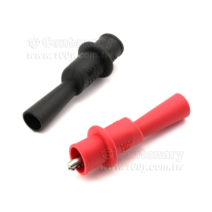 crocodile clip (Red + Black) - 126699 Product Image