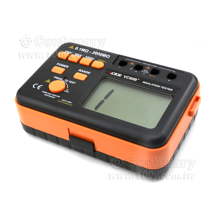 絕緣電阻測試儀數位兆歐表250/500/1000V,0.1-2000MΩ - 126682 產品圖片