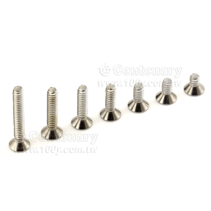 螺紋直徑:6#=3.5mm 全長L:6.35mm - 127411 產品圖片