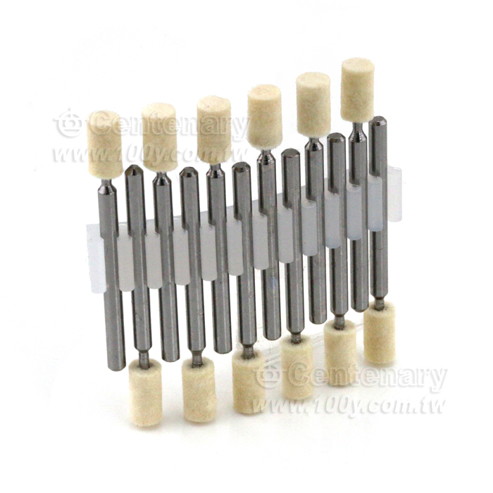 羊毛拋光打磨頭-柱形3*5-12支 - 128139 產品圖片