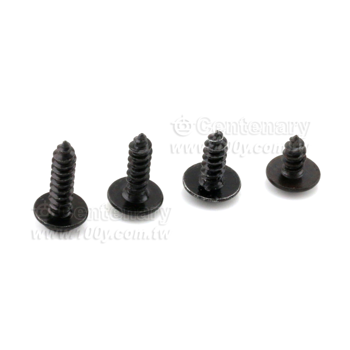 圓頭尖尾⊕字黑鋅螺絲 M3*10mm - 120837 產品圖片