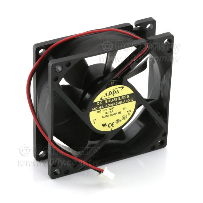 ADDA DC12V 80*25mm 小2P接頭 - 126824 產品圖片