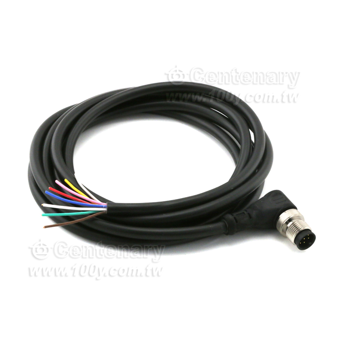 8P Male M12 Sensor Waterproof Cable - 120510 Product Image