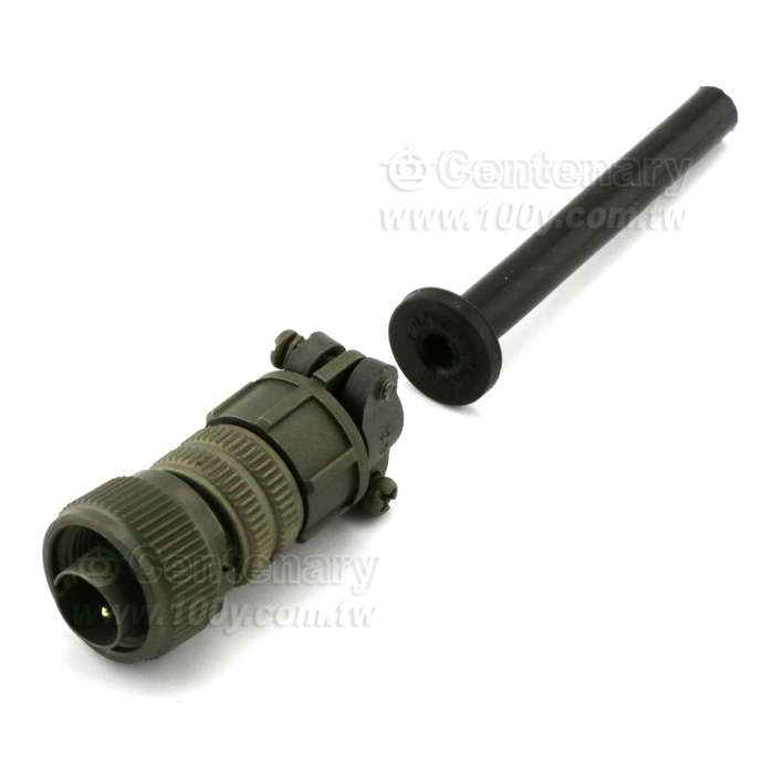 Straight Plug+Cable Strain Relief Clamp - 120521 Product Image