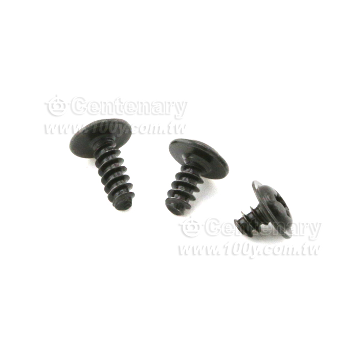 圓頭平尾⊕字黑鋅螺絲 M3*8mm - 120846 產品圖片