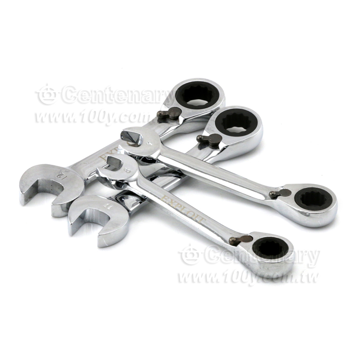 Ratchet Two-Handed Short Wrench - 125516 Product Image