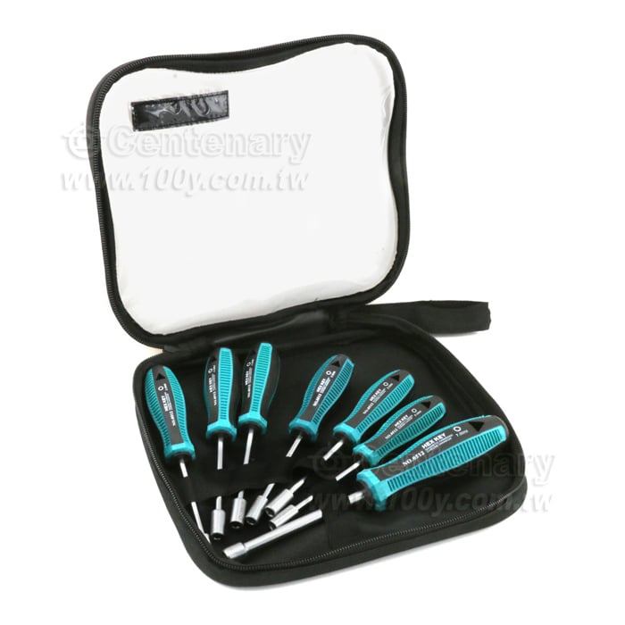 六角套筒螺絲刀起子-公制 7pcs/套 - 126557 產品圖片