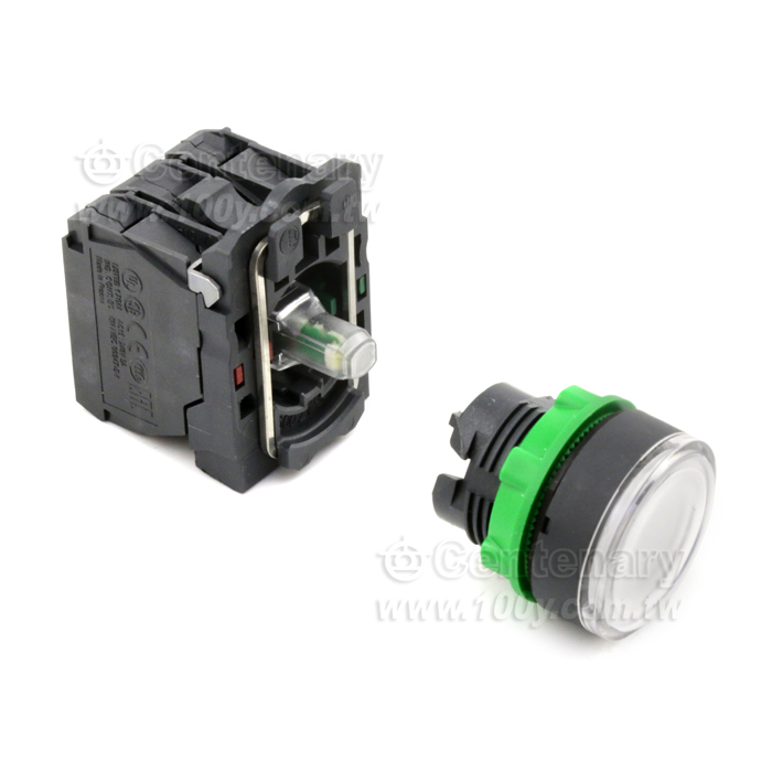 照光按鈕開關 LED24V 白色 - 130144 產品圖片