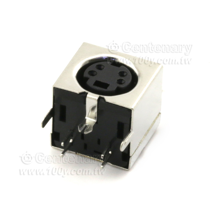 Mini DIN 4P 母-鐵殼 - 3847 產品圖片