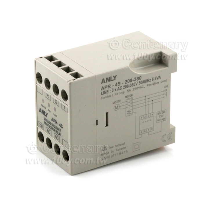 三相相序保護繼電器 AC208-380V - 130062 產品圖片