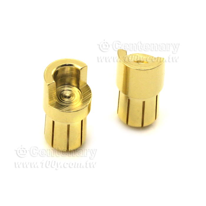 AMASS 6.5mm銅鍍7u厚金 香蕉公插頭 大電流 - 130374 產品圖片