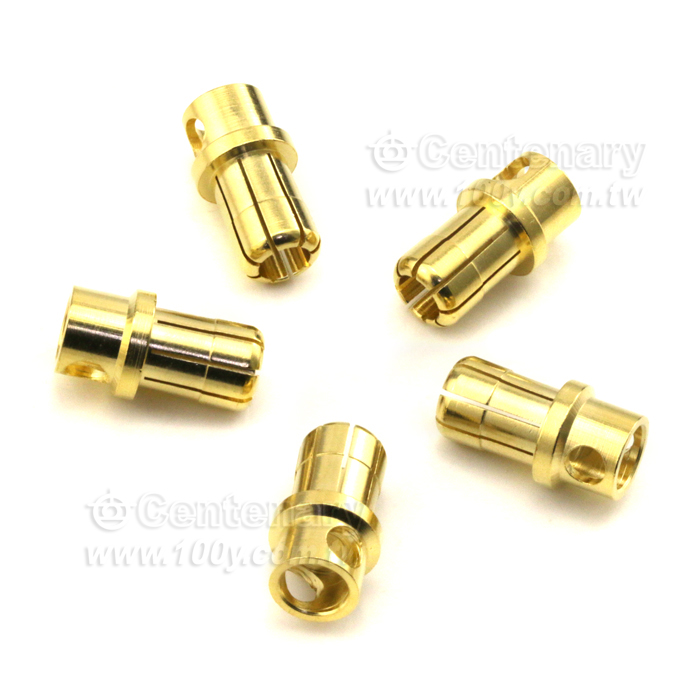 AMASS 8mm銅鍍金 香蕉公插頭 大電流150A - 130376 產品圖片