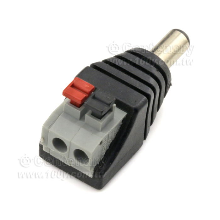 快速按壓式5525 DC公頭 免焊 12V - 130543 產品圖片