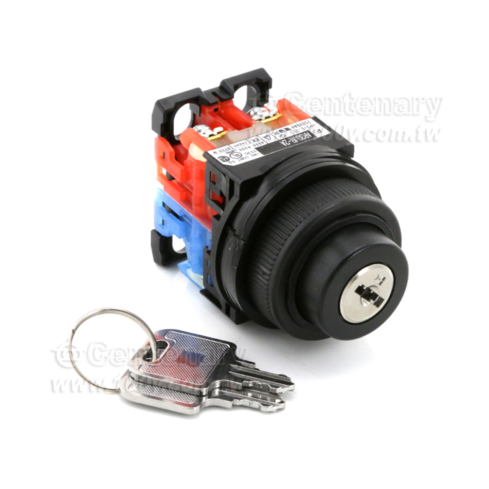 Fuji Electric_附鎖選擇開關 2段1NO+1NC - 130761 產品圖片