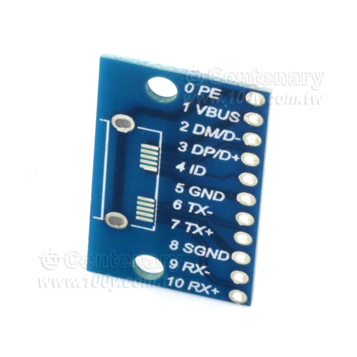 MicroUSB3.0母座轉DIP-轉接板 16.5*27.8mm - 131018 產品圖片