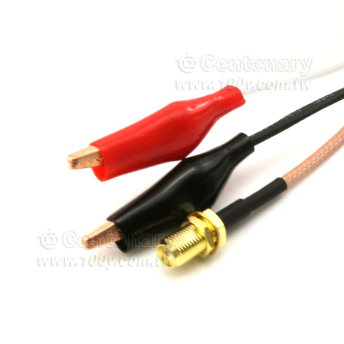 TEST LEAD-SMA(F) Crocodile clip CABLE  L:1M - 131408 Product Image