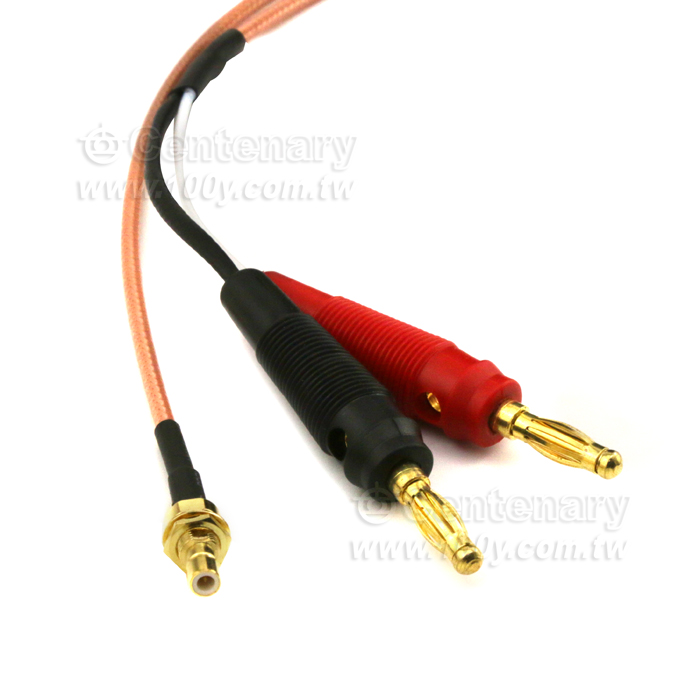 TEST LEAD-SMB(M)   Banana plug CABLE  L:0.5M - 131393 Product Image