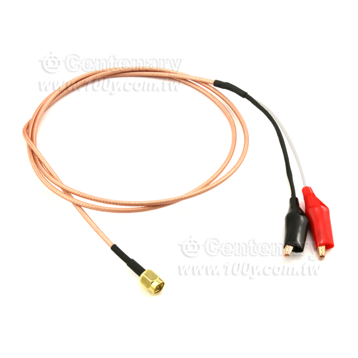 TEST LEAD-SMA(M) Crocodile clip CABLE  L:1M - 131411 Product Image