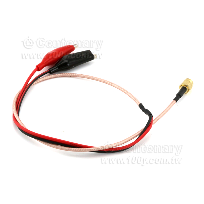 SMA(M)+鱷魚夾-RG316-1M - 140297 產品圖片