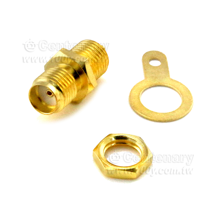 SMA RF Connector Screw in the Base of the Outer Needle Flat Antenna - 131476 Product Image