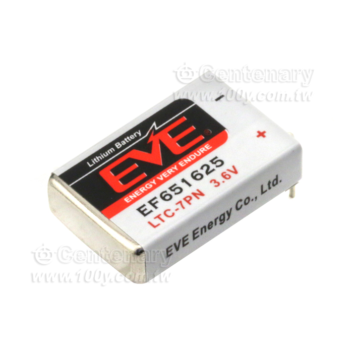 EVE-鋰電池 方形電池3.6V/750mAh 2P腳 - 130607 產品圖片