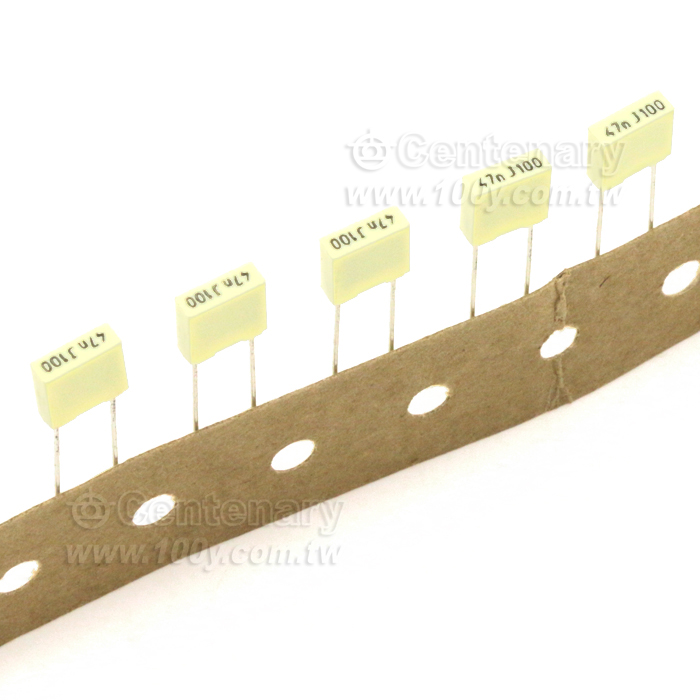 金屬化聚酯膜電容0.015uf/100V  P:5mm - 149840 產品圖片