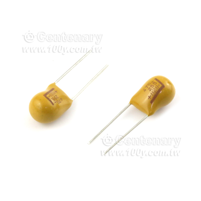 DIP鉭電 47uF/25V ±20% - 133099 產品圖片