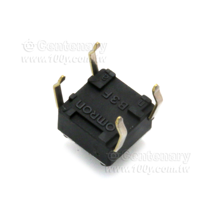 觸動開關 SPST-NO 6*6*5mm 0.98N  塞：黑色 - 133281 產品圖片