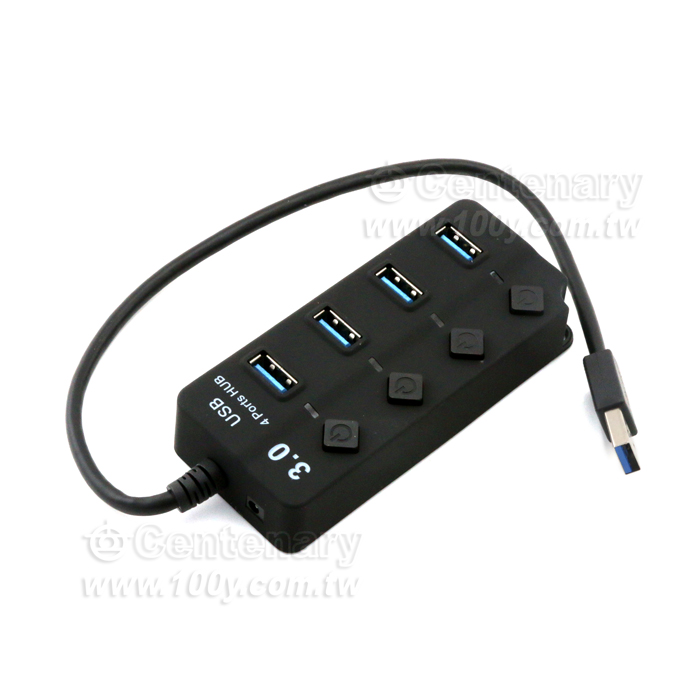 USB3.0四口集線器線長0.3M - 132914 產品圖片