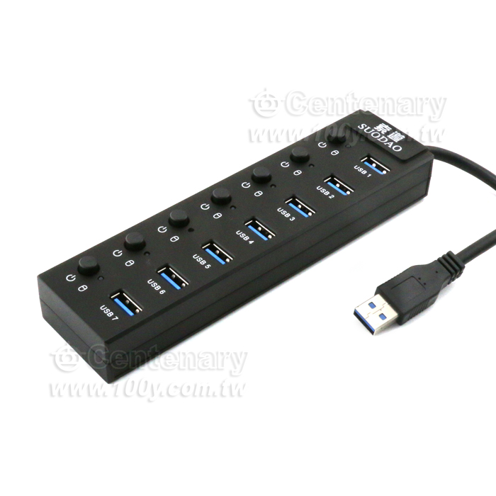 USB3.0七口集線器 - 140627 產品圖片