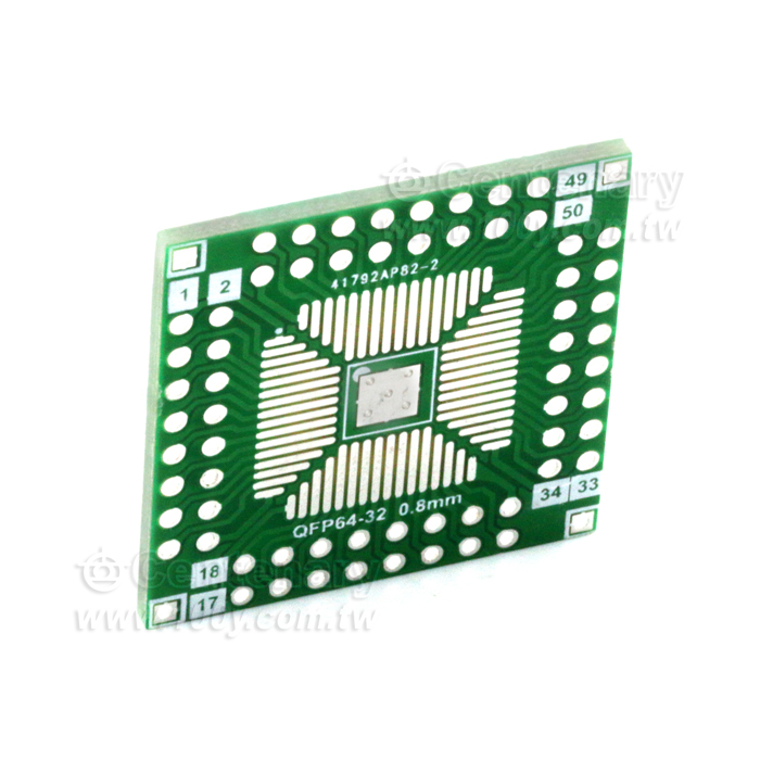 QFP64(QFN64)-DIP轉接板 - 132923 產品圖片