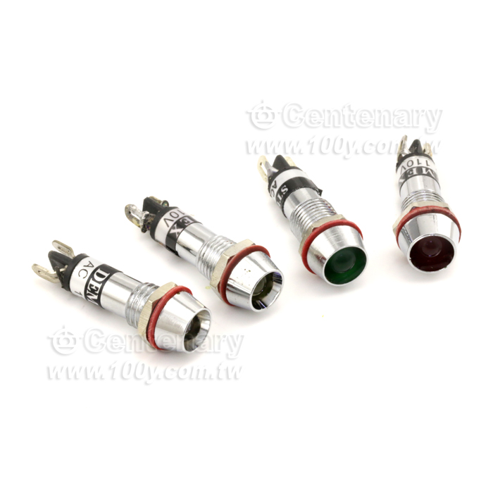 M8 LED燈附電阻 110V 黃 - 29550 產品圖片