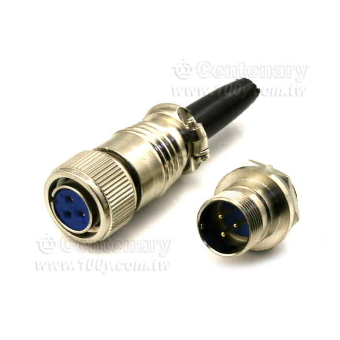 Thread Coupling Nickle Plated Industrial Circular connector - 15210 Product Image