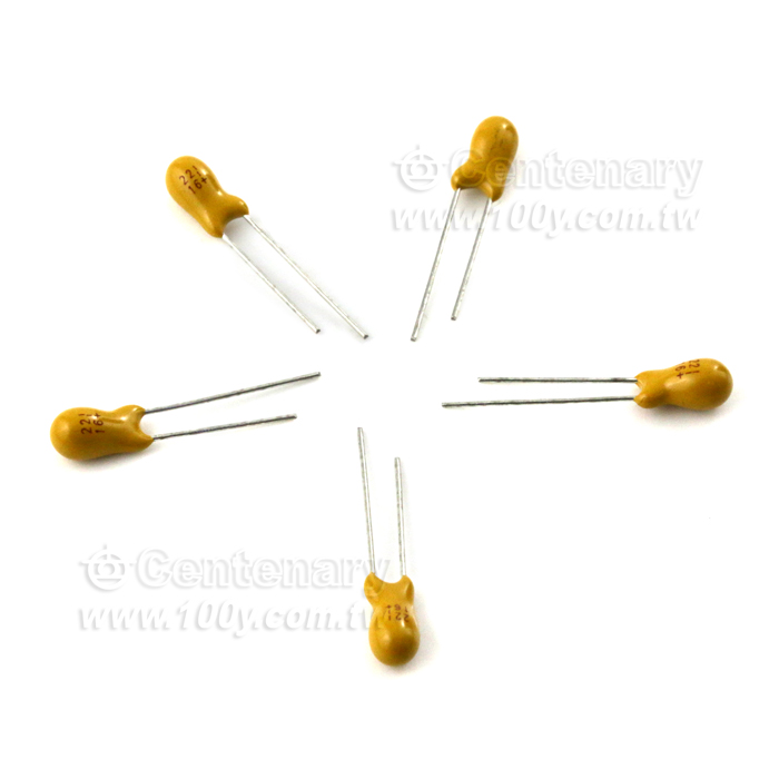Epoxy-Coated Solid Electrolytic Tantalum Capacitor Resin Dipped Type - 134215 Product Image
