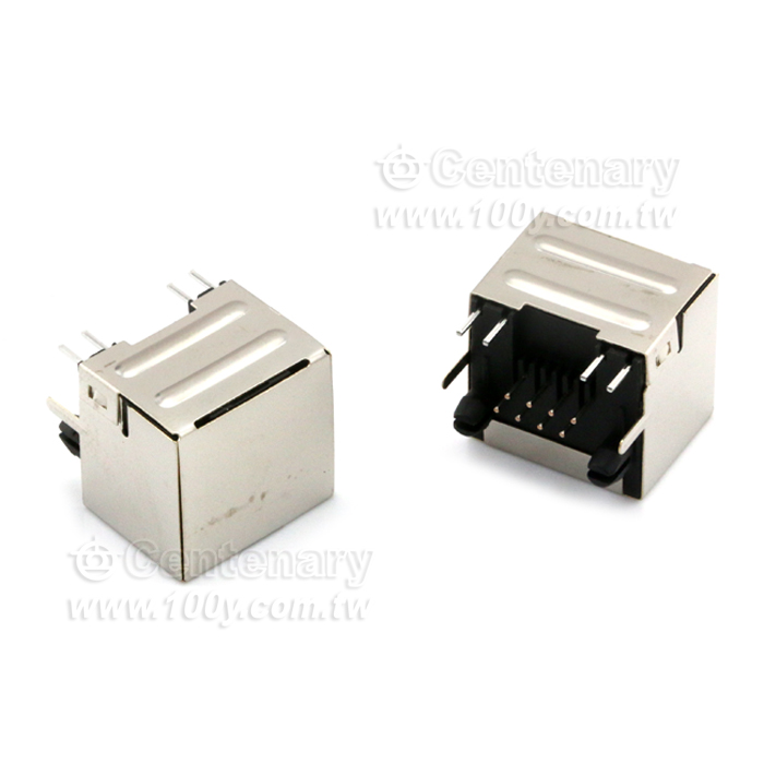 RJ45-8P8C 90° (左綠/右黃) - 135320 產品圖片