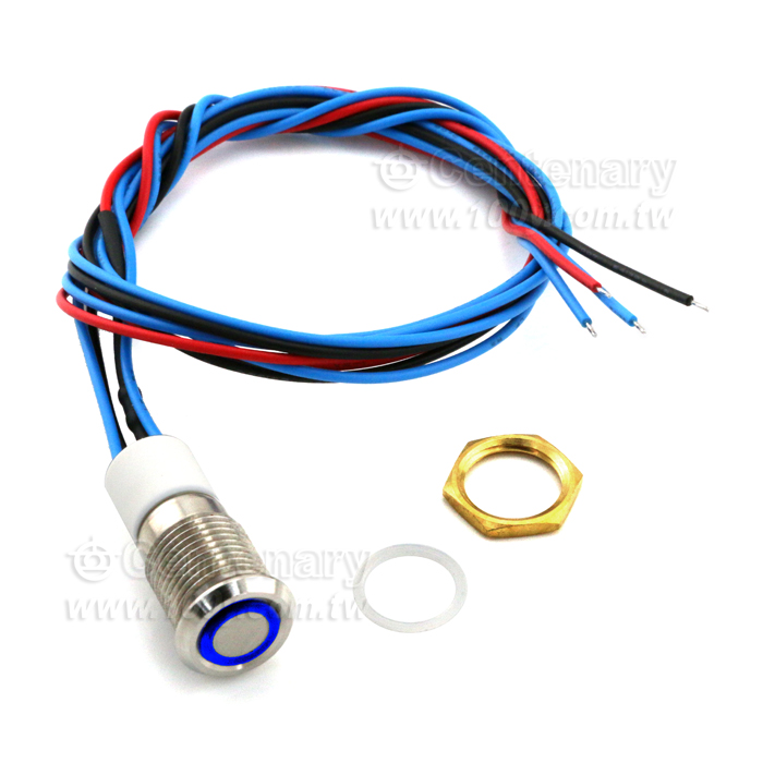 Φ12mm不銹鋼 LED: 綠色 - 134355 產品圖片