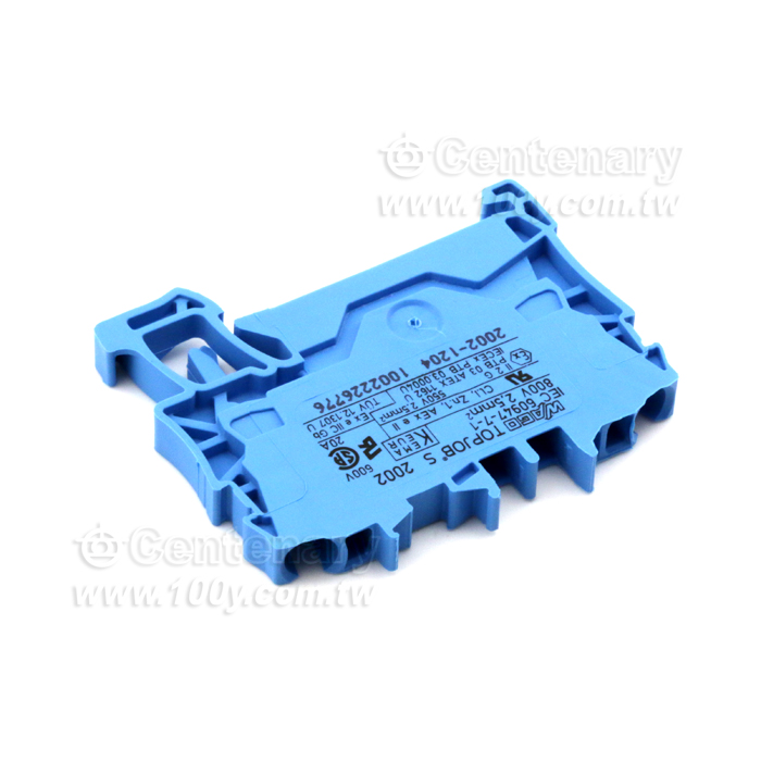 2-Conductor Through Terminal Block-35mm DIN Rail - 134901 Product Image