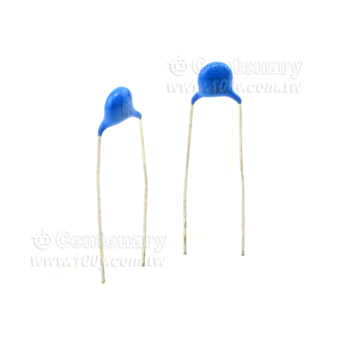 高壓陶瓷電容 0.001uF(1000pF)(1nF) 3KV ±20%【ROHS】 - 21985 產品圖片