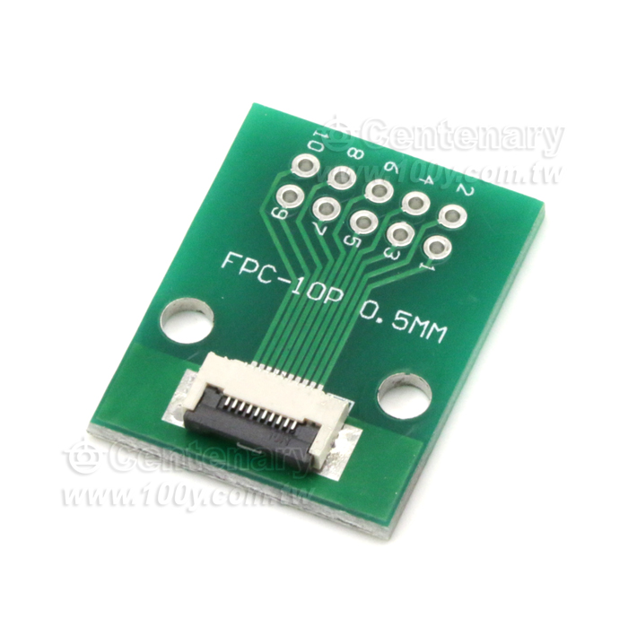 FPC單面轉接板 0.5轉2.54 已焊接好0.5間距座 - 136076 產品圖片