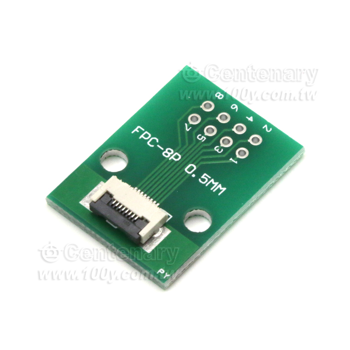FPC單面轉接板 0.5轉2.54 已焊接好0.5間距座 - 136075 產品圖片