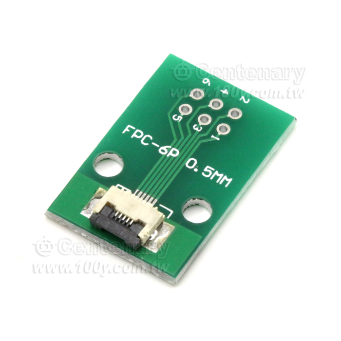 FPC單面轉接板 0.5轉2.54 已焊接好0.5間距座 - 136070 產品圖片