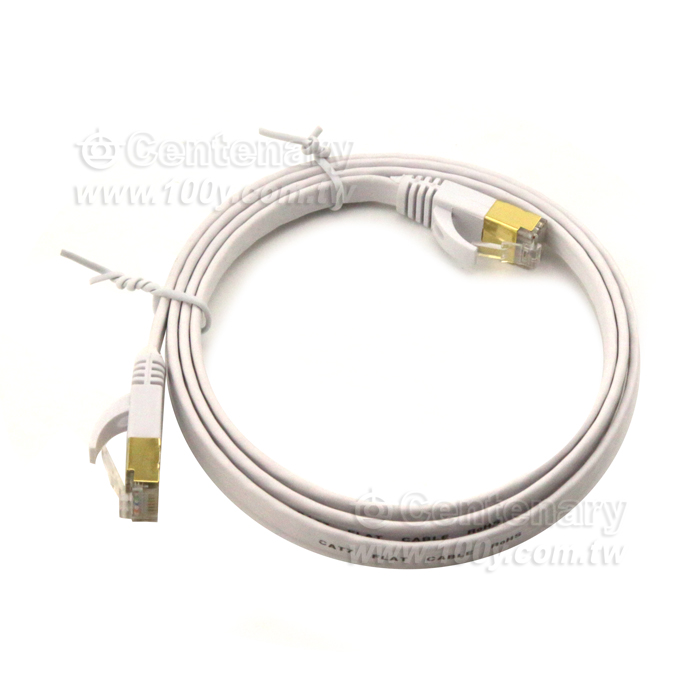 Cat.7 10Gbps 超高速 (超薄扁線型) 白色 3M - 136624 產品圖片