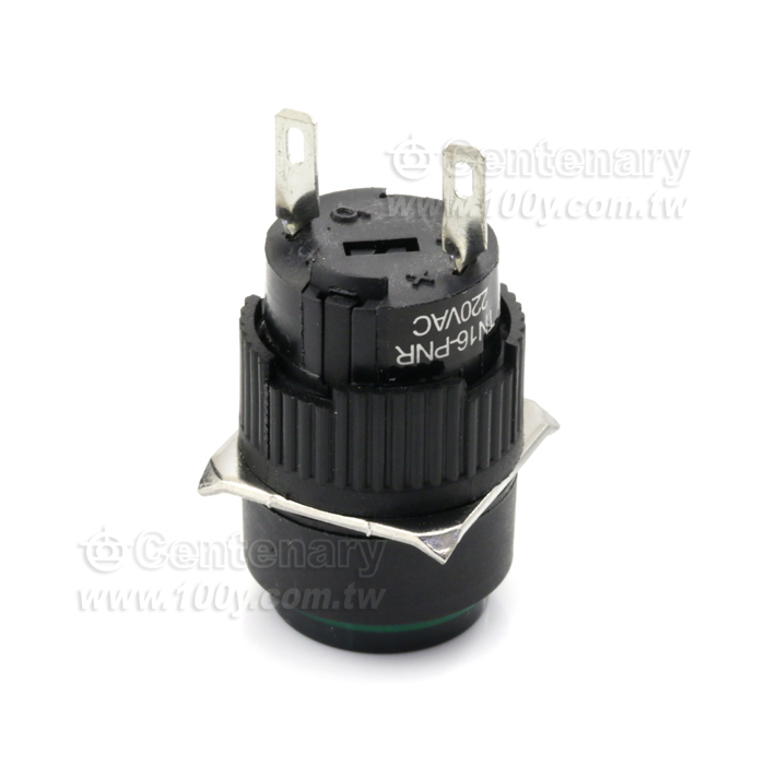 16m/m圓型霓虹指示燈 220V 綠色 - 107662 產品圖片