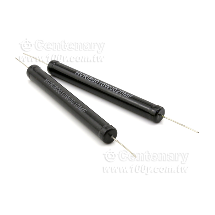 RI80 黑色高壓玻璃釉無感電阻 10W 10MΩ ±1% - 136911 產品圖片