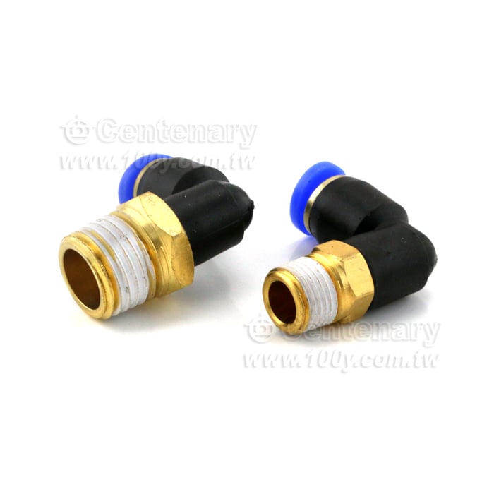 接頭L型 氣管4mm-螺牙PT1/8 - 137021 產品圖片