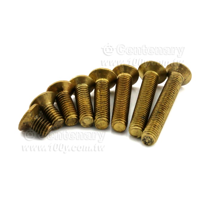 ⊕字沉頭銅螺絲 M6*10mm - 137878 產品圖片