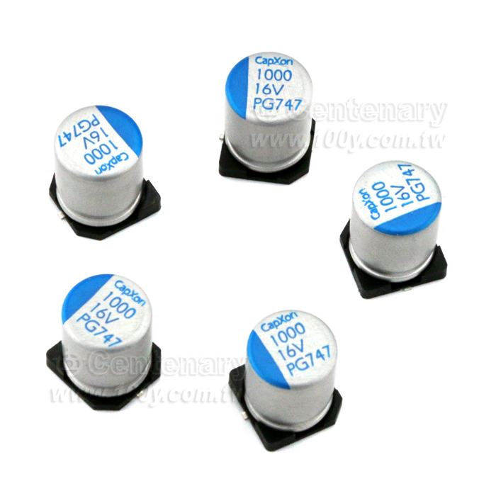 CapXon 16V1000UF 10X12  ±20% 固態電容 - 137614 產品圖片