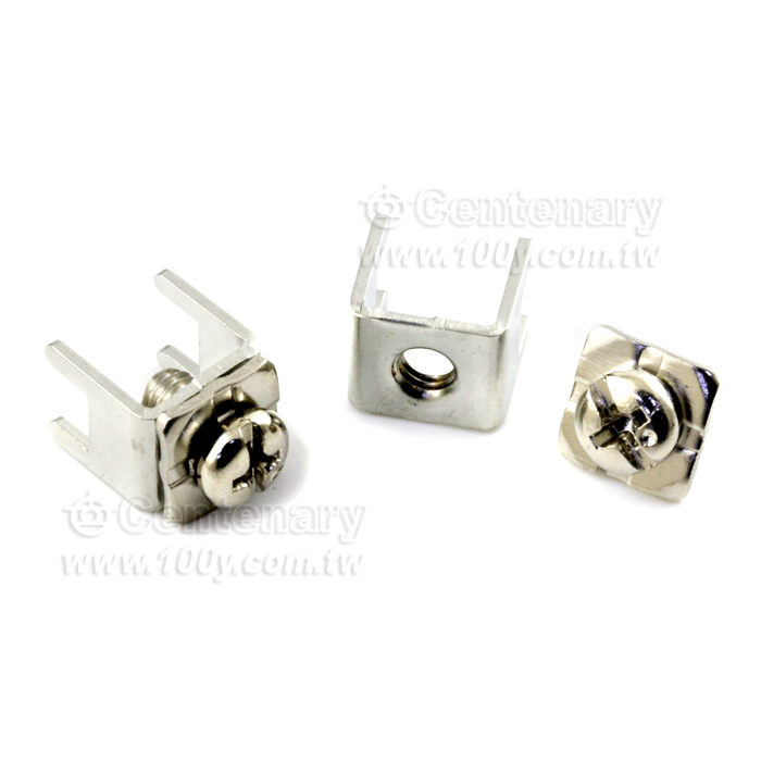 平面 PC板4腳焊接端子+M5方形墊片 腳距8*10.8MM - 137462 產品圖片
